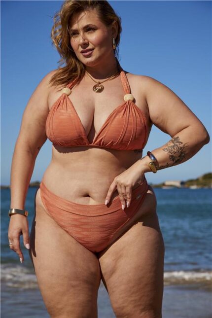 Top Plus Size Drapeado Detalhe Nó